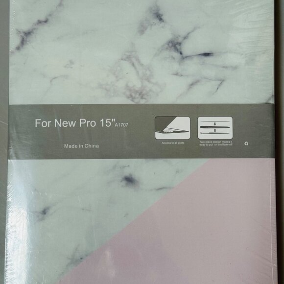 Marble & Pink MacBook Pro 15"  Hard Shell Protector Case A1707 - Picture 5 of 9
